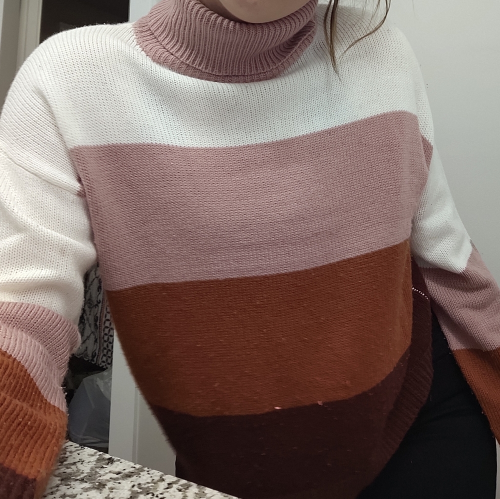 Color block sweater